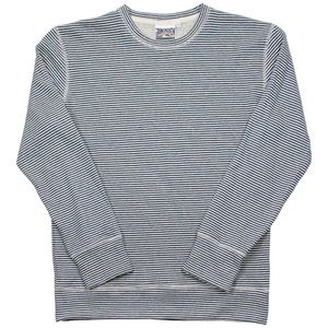 Jungmaven - Yarn-Dyed Crewneck Sweatshirt - New Blue Stripe -XS, NWOT